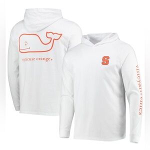 NWT Vineyard Vines Syracuse White Long Sleeve Hoodie T-Shirt - Men’s Large